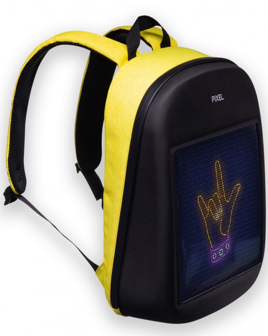 Рюкзак с LED-дисплеем PIXEL ONE - YELLOW SUN (желтый)