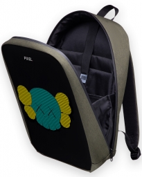 Рюкзак с LED-дисплеем PIXEL MAX - MIDNIGHT GREEN (тёмно-зелёный)