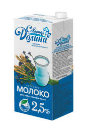 Молоко СЕВЕРНАЯ ДОЛИН 2,5% ГОСТ 1л/12шт