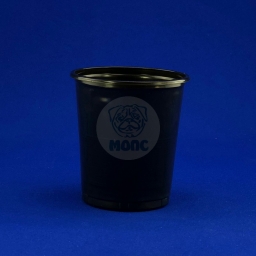 стакан для рассады 500 мл пластиковый Бочонок Супер Эконом чёрный 85/20/1700