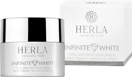 Отбеливающий ночной увлажняющий крем для лица Infinite White total spectrum moisturizing night thera