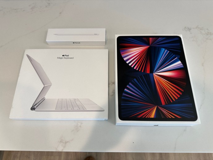 Разблокированный комплект Apple iPad Pro 12,9 дюйма, 1 ТБ, Wi-Fi + сотовая связь