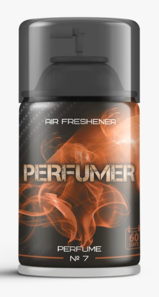 Освежитель воздуха в аэрозольной упаковке: Аромат Perfume №7 фужерные, водяные ароматы.