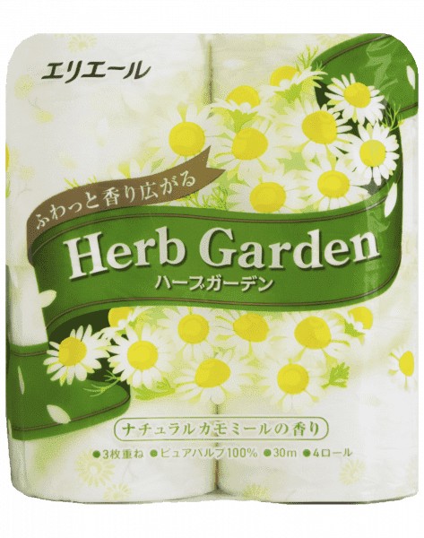 Туалетная бумага &quot;Elleair&quot; Herb Garden трехслойная, аромат ромашка, 4*30м