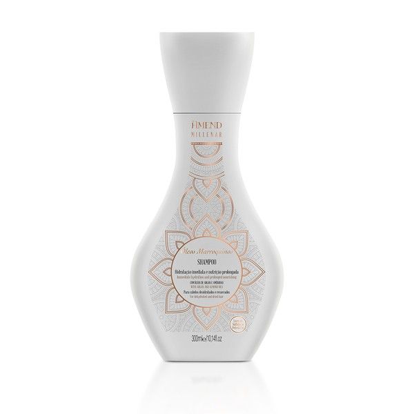 Увлажняющий шампунь для сухих волос с марокканскими маслами Millenar Oleos Marroquinos Shampoo 300мл