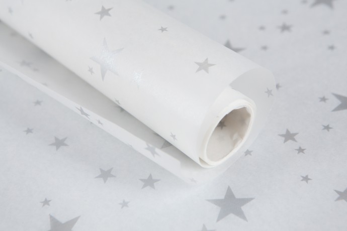 Бумага для выпечки с рисунком "Звезды" (рулон 10м)