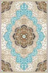 Ковер OSCAR 1,0х2,0 овал Q027A BEIGE / LBROWN