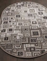 Ковер &laquo;SILVER&raquo; 1,0х2,0 овал d239 GRAY