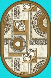Ковры Мокко (Россия) 1,5х2,3м овал 22100-26