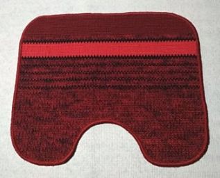 Ковры Люксор Люкс 60*60 с вырезом красный