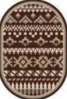 Ковер NOVARO 0,6х1,0м овал 941-2-91