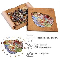 Фигурные деревянные пазлы
