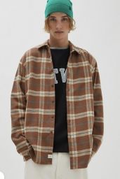 Фланелевая утеплённая мужская рубашка Oversize