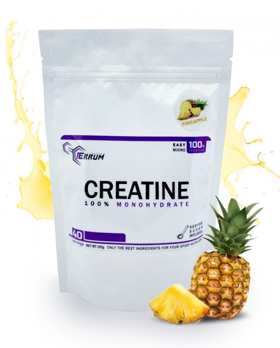Креатин Моногидрат (CREATINE Monohydrate) Ferrum Nutrition 200 гр. со вкусом: Ананас, арбуз, лимон.