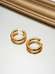 Серьги классика золотистые Aristokrat Jewelry