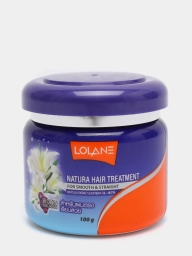 Выпрямляющая маска для волос Natura Lolane c экстрактом белой лилии. 250 мл.
