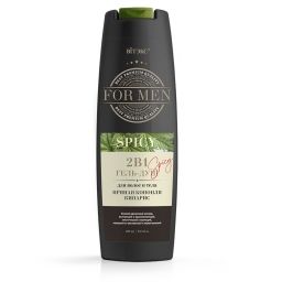 Витэкс For MEN SPICY 2в1 Гель-душ для волос и тела ПРЯНАЯ КОНОПЛЯ и КИПАРИС 400 мл.