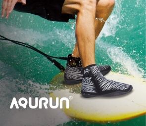 Пляжные тапочки Aqurun Mid-Top Shoes Black/Siver