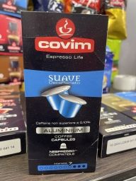 Кофе в капсулах COVIM NESPRESSO ALU DECAFFEINATO, 50% Арабика, 50% Робуста, упаковка 10 капсул