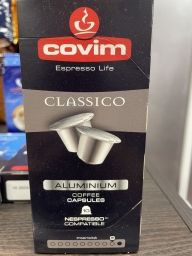 Кофе в капсулах COVIM NESPRESSO ALU CLASSICO, 25% Арабика, 75% Робуста, упаковка 10 капсул
