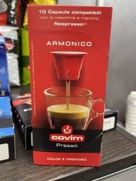 Кофе в капсулах COVIM NESPRESSO ARMONICO, 50% Арабика, 50% Робуста, упаковка 10 капсул