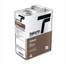 Трансмиссионное масло TAKURO 75W90 GL-5 SYNTHETIC 4л Трансмиссионное масло TAKURO 75W90 GL-5 SYNTHETIC 4л