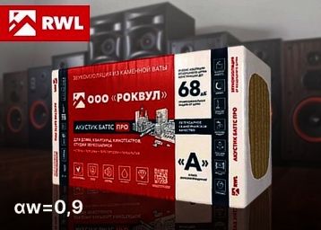 АКУСТИК БАТТС от ROCKWOOL подтвердил высший класс звукопоглощения