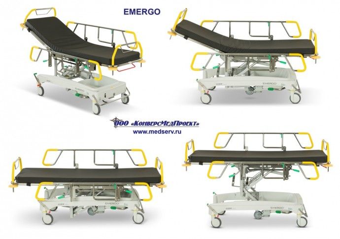 Каталка медицинская больничная для перевозки пациентов Emergo, Lojer (Merivaara), Финляндия