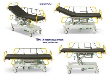 Каталка медицинская больничная для перевозки пациентов Emergo, Lojer (Merivaara), Финляндия